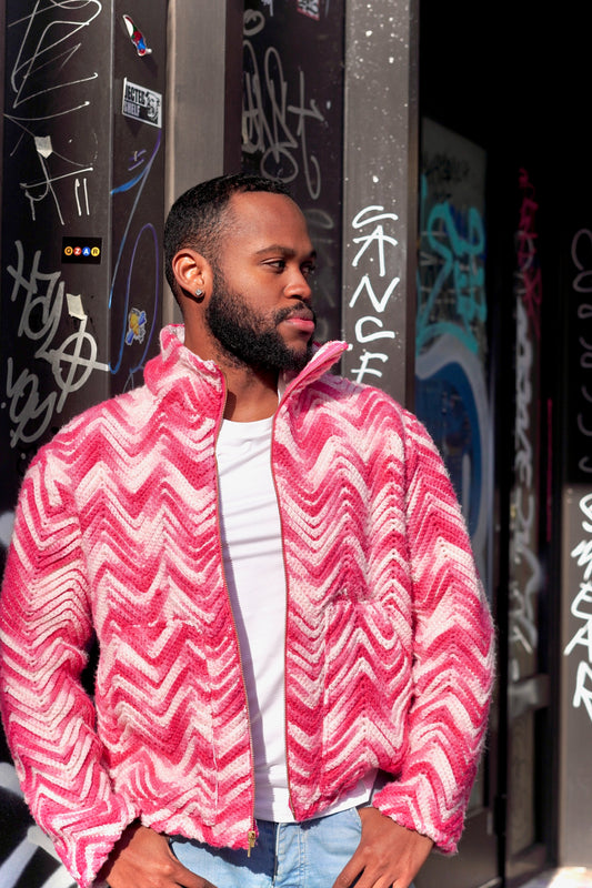 Fuchsia Sweater Jacket