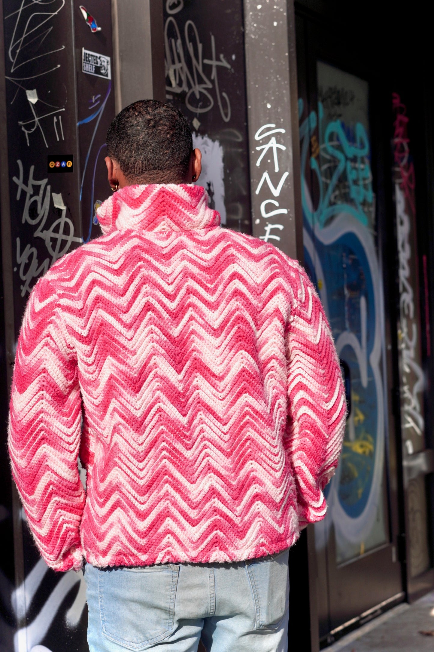 Fuchsia Sweater Jacket